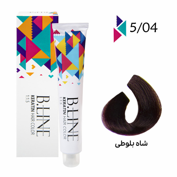 رنگ مو بی لاین شماره 5.04 حجم 100 میلی لیتر رنگ شاه بلوطی