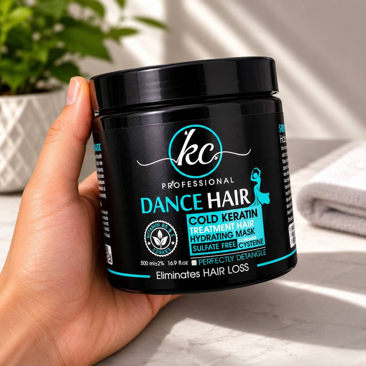 ماسک مو نرم کننده کیسی مدل dance hair مناسب برای موی کراتین شده حجم 500 میلی لیتر