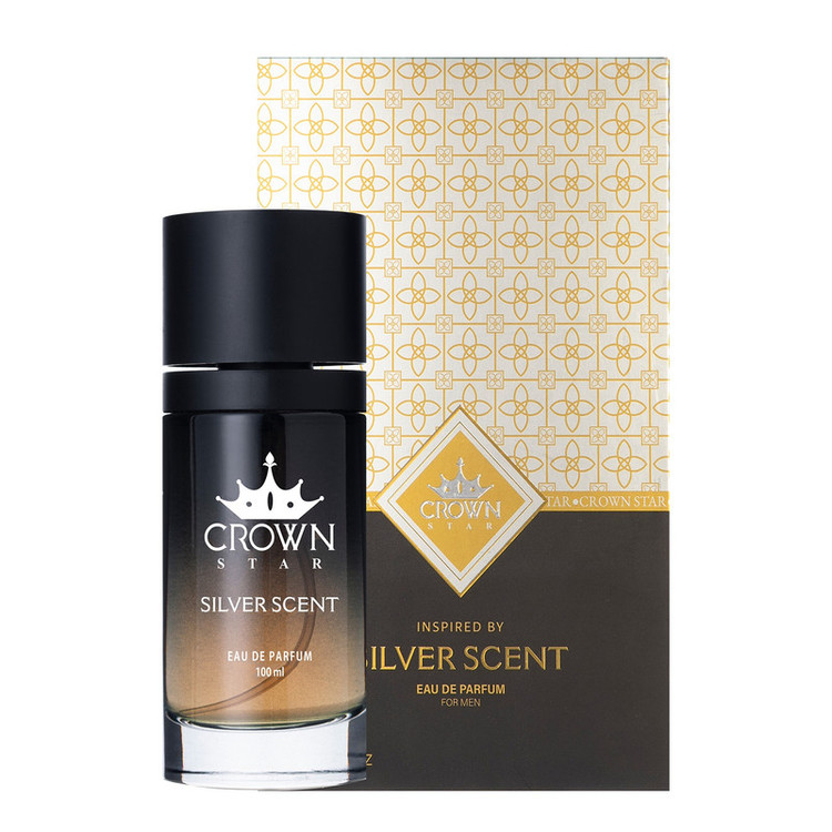 ادو پرفیوم مردانه کراون استار مدل SILVER SCENT با رایحه شیرین حجم 100 میلی لیتر