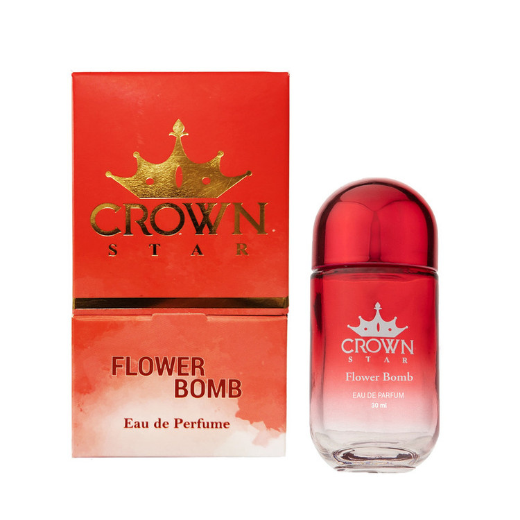 ادوپرفیوم زنانه کراون استار مدل Flower Bomb با رایحه گرم حجم 30 میلیلیتر